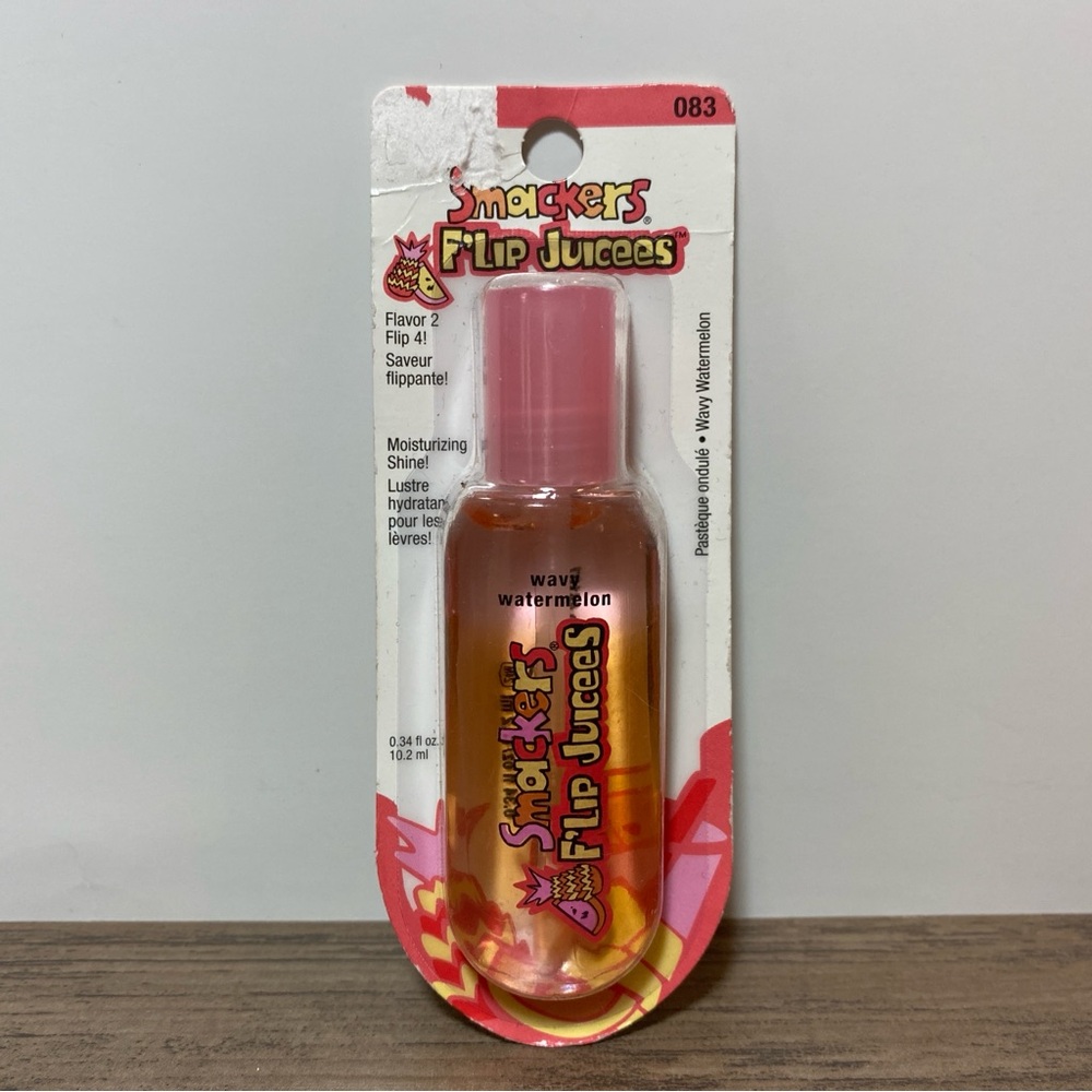 RARE Lip Smackers Flip Juicees Wavy Watermelon Lip Gloss Made in USA Early 2000s
